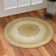 Jute Hand Braided Zigzag Stitch Natural Fibers Farmhouse Style Area Rug For Dining Room Living Room Kitchen, Off White/Natural