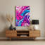 Art abstrait abstrait en métal rose 29-2100862659