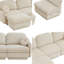 Canapé modulaire surdimensionné en L Chenille CloudHaven-95074187
