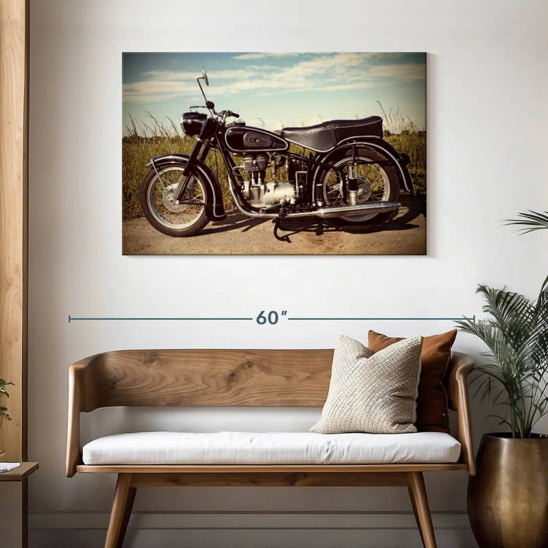 Moto rétro Mehar, H 30 po x l 45 po
