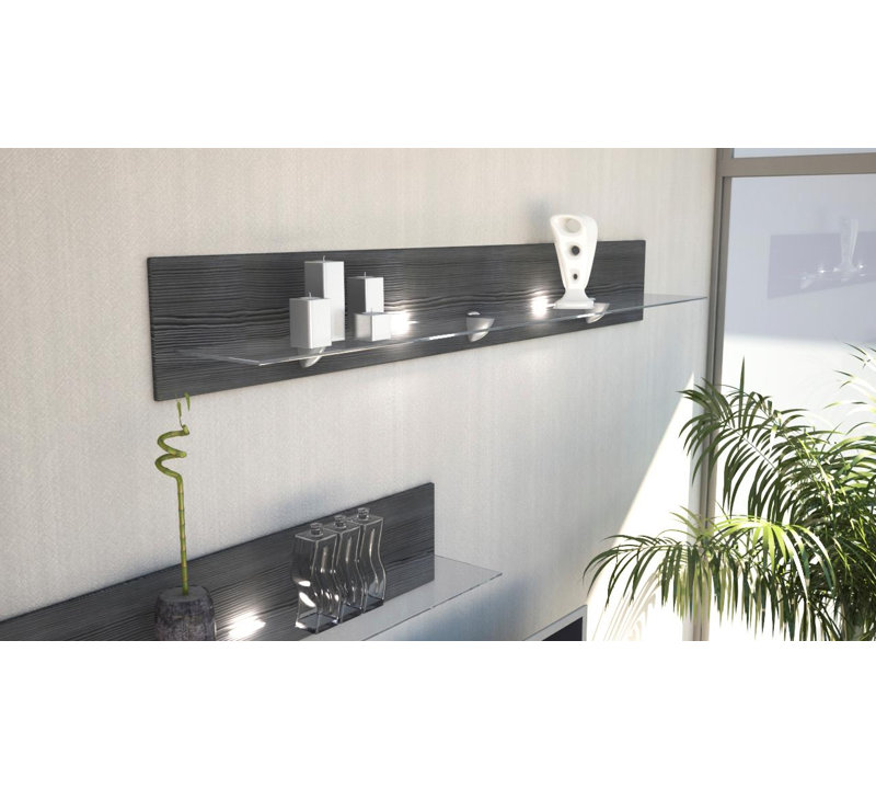 Mccloskey Floating Shelf, Avola Anthracite, 20cm H x 146cm W x 19cm D