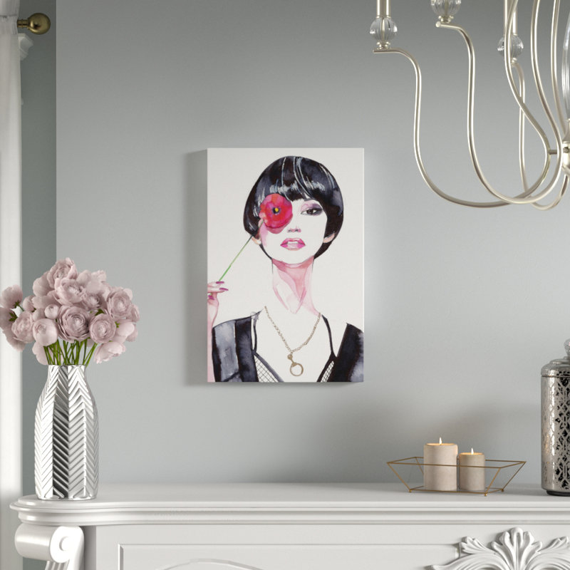 Reproduction d’art sur toile tendue, H 26 po x l 18 po x p 1,5 po, Pas de tapis, Toile tendue