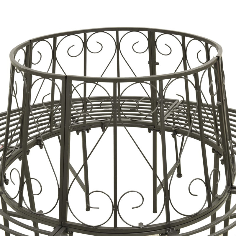 Agustin Steel Outdoor Bench