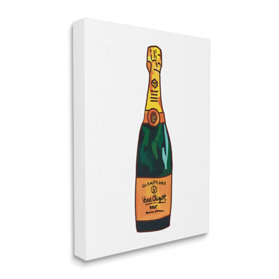 «Classy Champagne Wine Bottle Kitchen Bar Beverage» par Amelia Noyes - impression