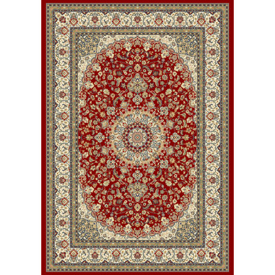 Tapis oriental rouge / ivoire Attell