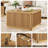 Modern Lift Top Coffee Table With Storage, Square Coffee Tables With LED Lighting And Power Outlet, Wooden Square Center Table For Living Room Home Office-97765385