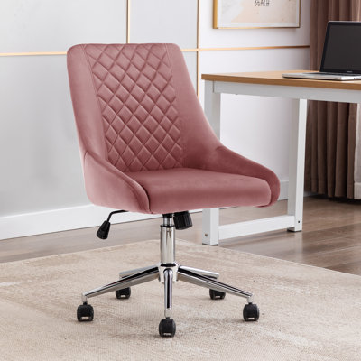 Blue Elephant Velvet Task Chair