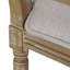 Chaise de salle à manger dossier canné, sièges rembourrés [ensemble de 2 pièces]
