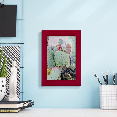 Rose vert cactus II encadré sur papier