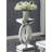Amalia Square End Table With Lower Shelf Clear Mirror