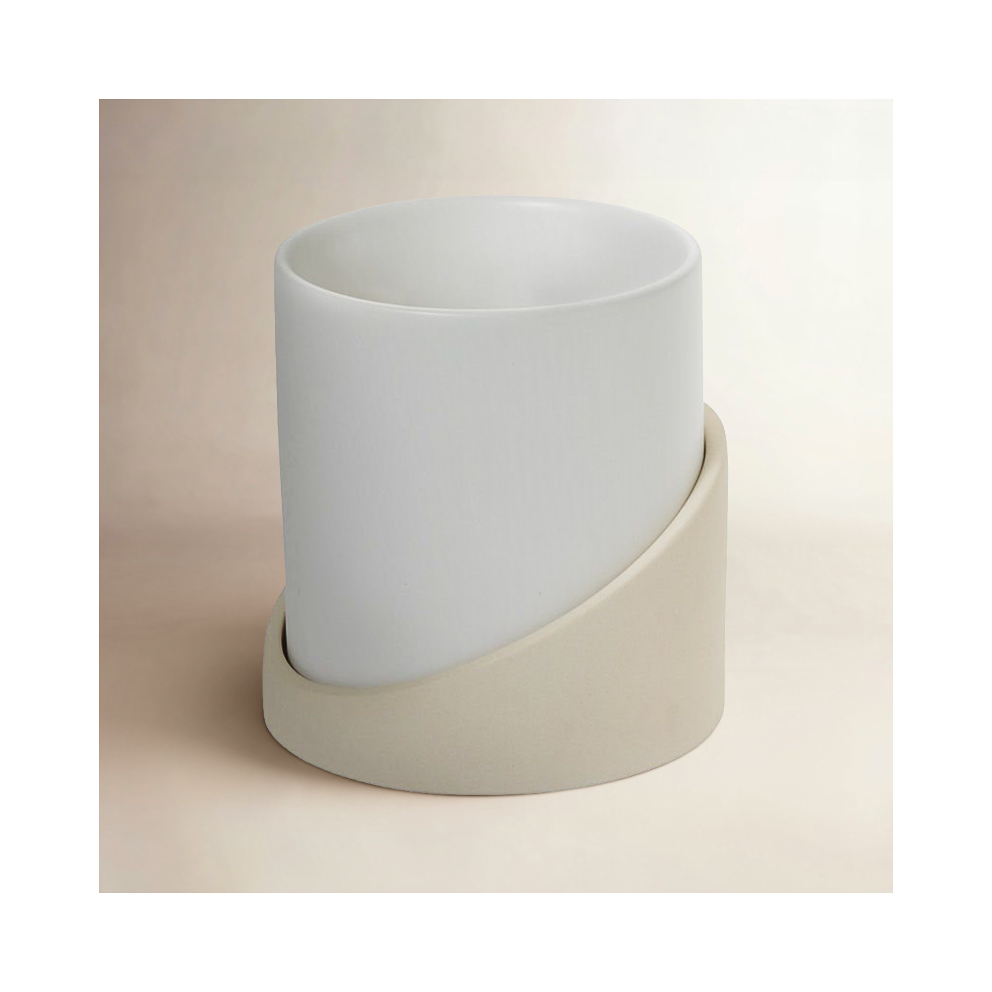 Mel Handmade Ceramic Pot Planter, 5.5" H x 4.75" W x 4.75" D