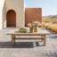Table de salle à manger de style méditerranéen en bois d'acacia pour patio-139327268