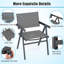 Ensemble de 4 chaises de patio avec siège en tissu respirant et dossier inclinable et accoudoirs confortables-205456503
