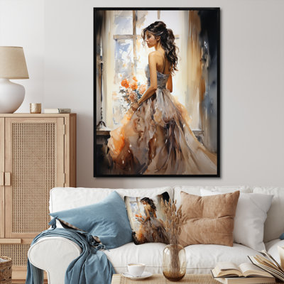 «Klaracate Fashion 1890S Belle Portrait I», reproduction d'un seul cadre photo sur toile