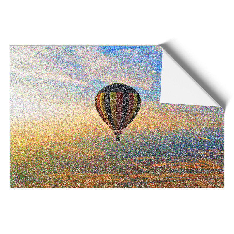 Hot Air Balloon Ride by Georges Seurat - Frameless Print, 21cm H x 30cm W x 0.1cm D