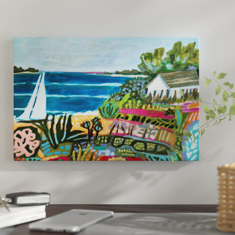 «Nautical Whimsy II», reproduction sur toile, H 12 po x l 18 po x P 1,5 po, Toile tendue, Pas de tapis