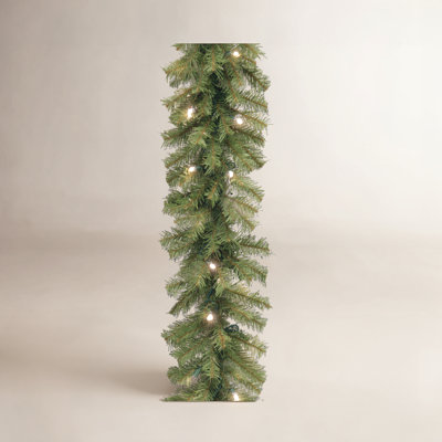 National Tree Company 9ft. Norwood Fir Garland with LED Lights