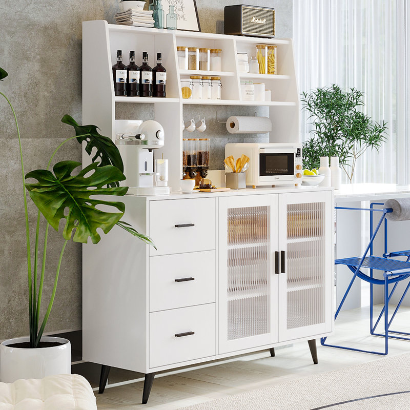 Jennylee 59.6'' Kitchen Pantry, White