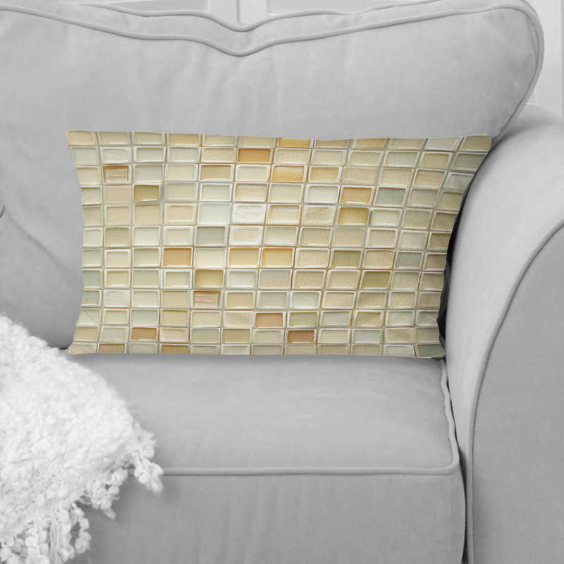 Coussin lombaire ivoire Mid-Century