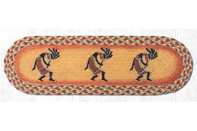  Tapis d'escalier ovale 27 po x 8,25 po ST-OP-466 Kokopelli