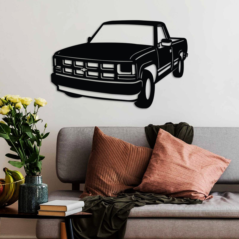 Stylish Black Decorative Metal Wall Accessory, 23.6 x 15.4 inches | 100% Metal Construction, Thickness: 0.06 inches | Lightweight at 2.3 lbs, Perfect for Home Decor & Modern Aesthetics, Durable and Eye-Catching Design
