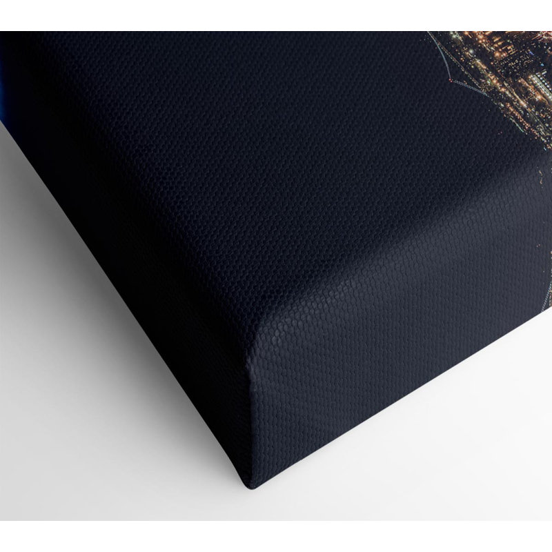 Lighting Up The Building - Wrapped Canvas Print, 66cm H x 106.6cm W