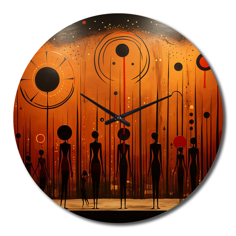 Horloge murale en métal, Très grand