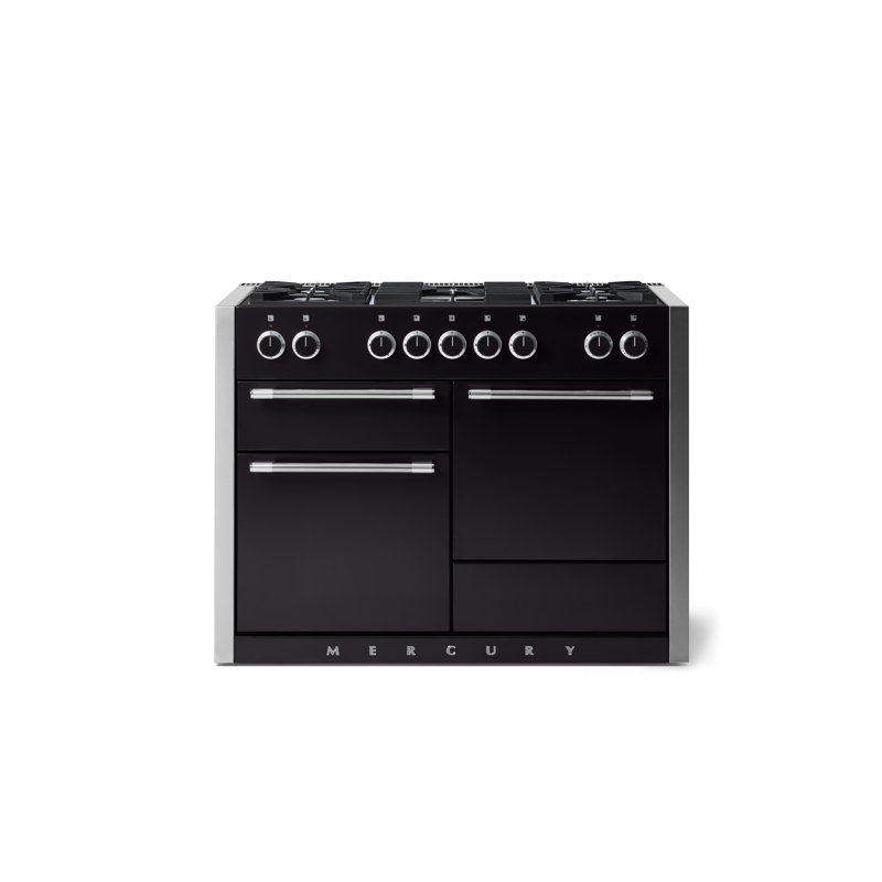Mercury 48" 6 Cubic Feet Dual Fuel Freestanding Convection Range, Cranberry, Dual Fuel