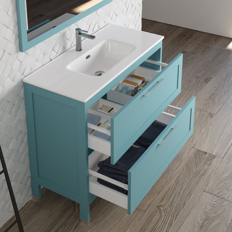 Bathroom Vanity Cabinet LAKESIDE Collection by DAX, Deep Blue