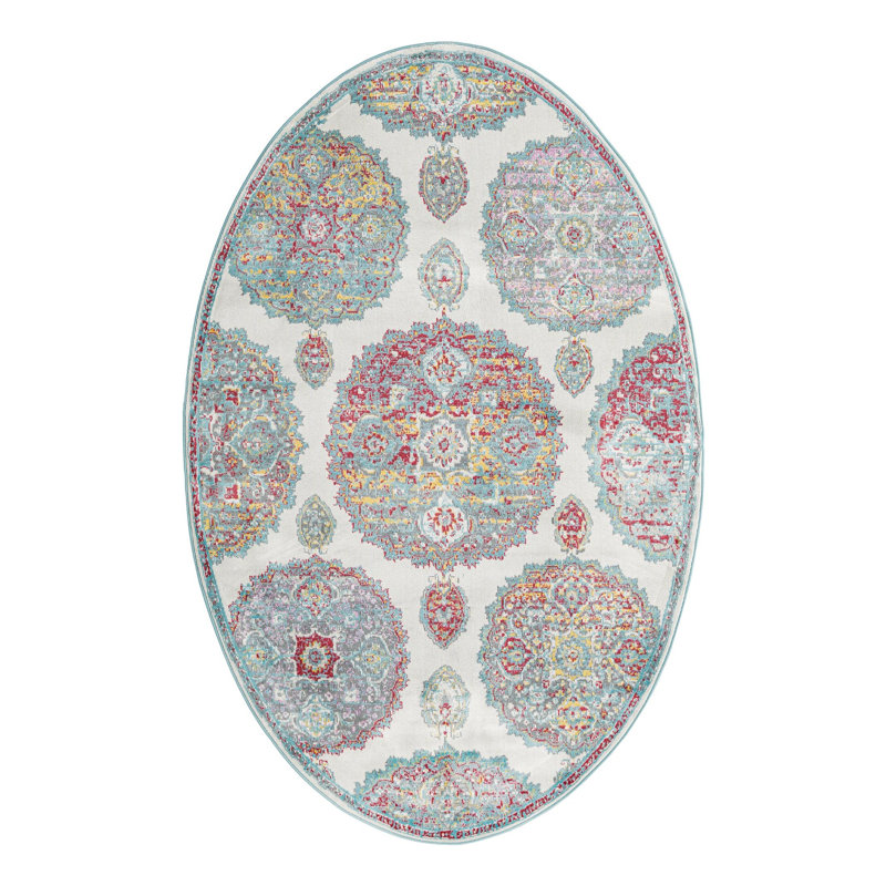 Tapis Haefner_Cream, Ovale 5 pi 5 po x 8 pi