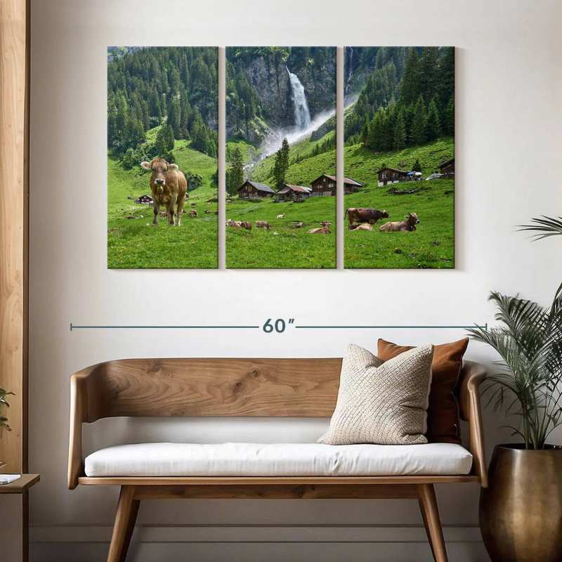 Alvord Switzerland Highland Cows, 32" H x 50" W