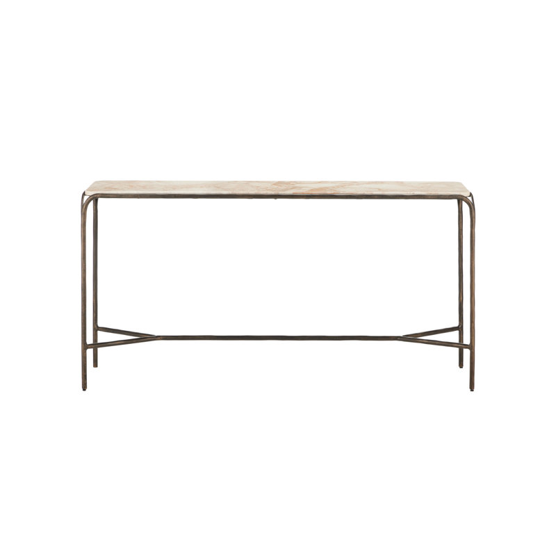 Crema 60'' W Marble Console Table