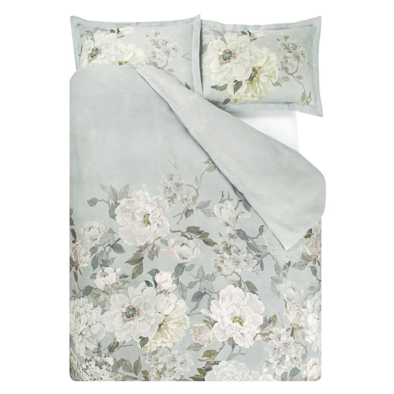Fleurs Blanche Platinum Sham, Standard Sham