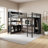 Metal Loft Bed with L-Desk, Wardrobe, Storage Cubes & Shelves – Heavy-Duty Loft Bed for Teens and Adults-685069748-685069750