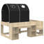  Bed with Tunnel with Shelf with Storage 4 pcs Engineered Wood Frame-1256418371-1256418374