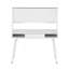 Bureau d'ordinateur Study avec rangement et tableau magnétique effaçable à sec, blanc