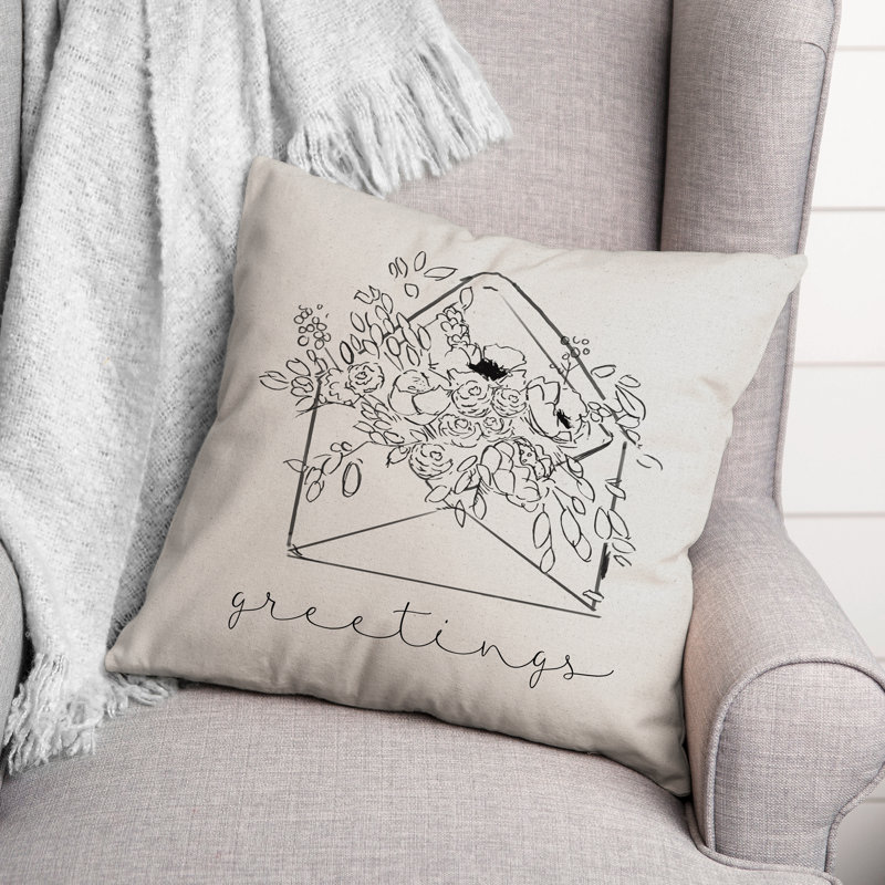 Floral Throw Pillow