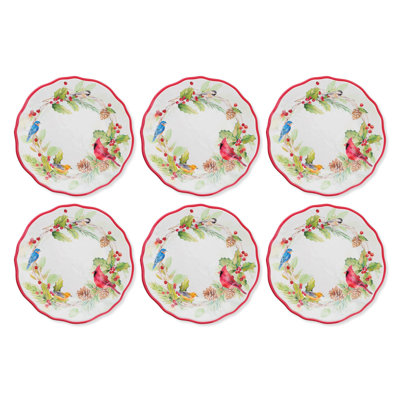 Winter Birds, 11" Melamine Plate S6