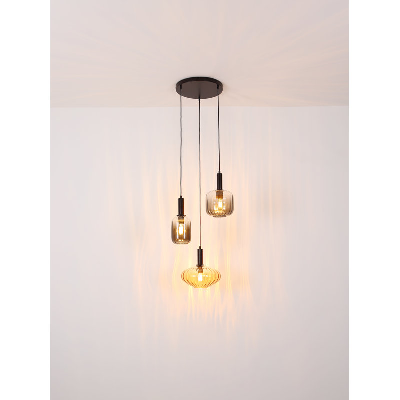 Marnie 3 - Light Matte Black Pendant