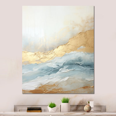 «Beige Blue Gold Ocean Storm» sur