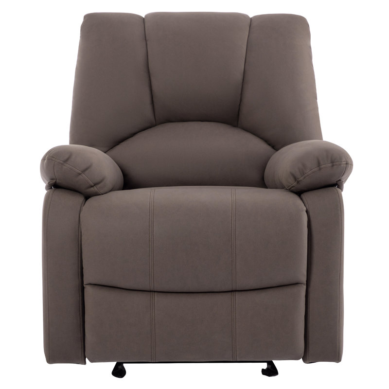 Fauteuil inclinable électrique oscillant de 34,6 po de largeur, Polyester taupe foncé
