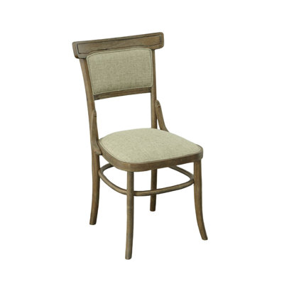 Aariana Unfinished Linen Solid Back Side Chair by Red Barrel Studio