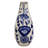 Home&Manor Ceramic Slim Vase White/Blue