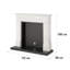 Klarstein 112cm W White Fireplace