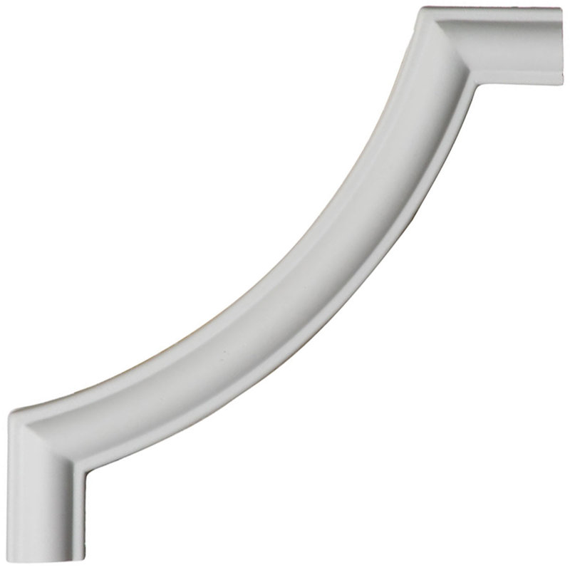 6" x 6" White Urethane Traditional Crown Moulding Corner