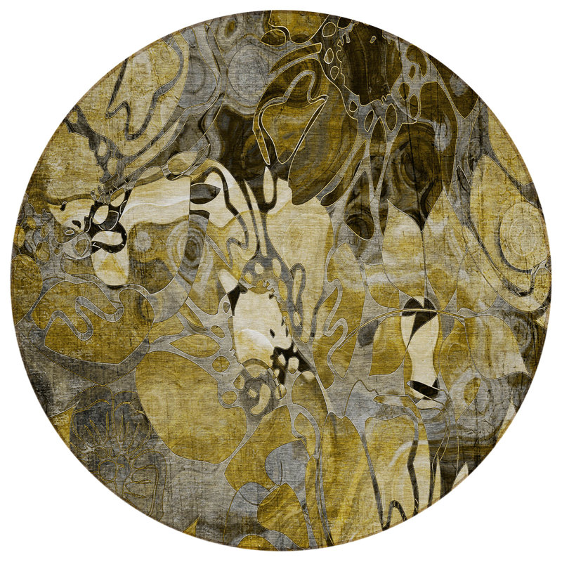 Tapis d'intérieur rond 8 po