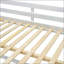 Lit superposé double au dessus d'un lit double avec échelle-678642602-678642603