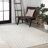 Maribo High-Low Abstract Groovy Striped Cream/Ivory Indoor/Outdoor Rug-884253335