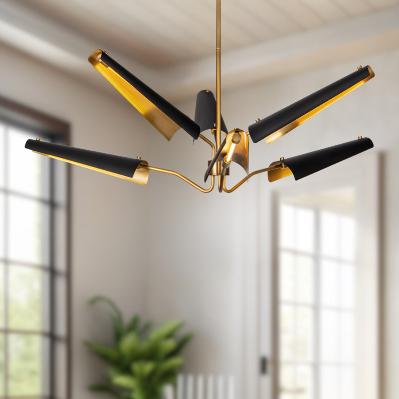 Osorio 6 - Light LED Chandelier, Matte Black