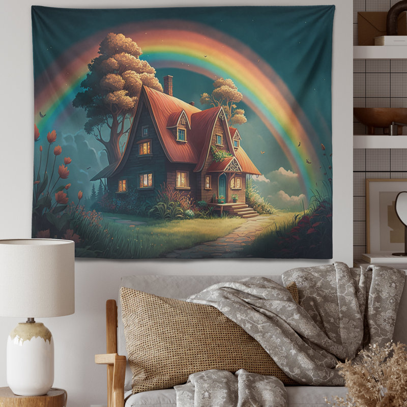- Tapisserie murale chalet Lake House, H 32 po x l 39 po
